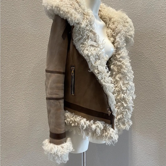 Rag & Bone shearling fur aviator jacket small - Picture 7 of 16